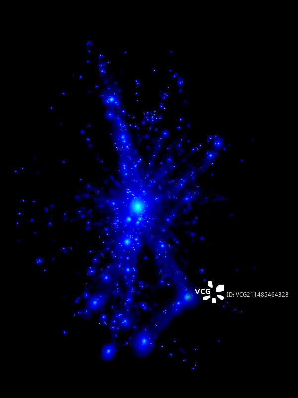 星系团超级计算机模拟图片素材