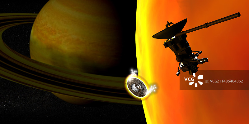 卡西尼号探测器图片素材