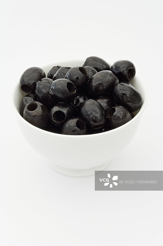 去核的黑橄榄图片素材