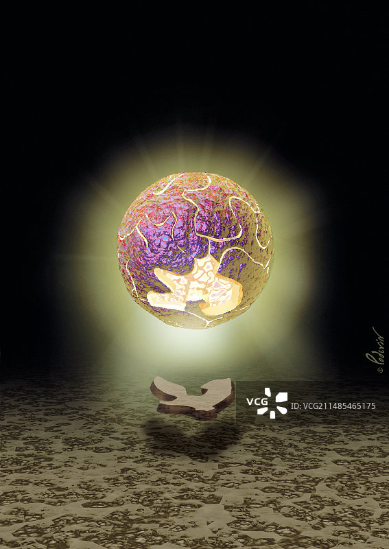 基因疗法概念艺术作品图片素材