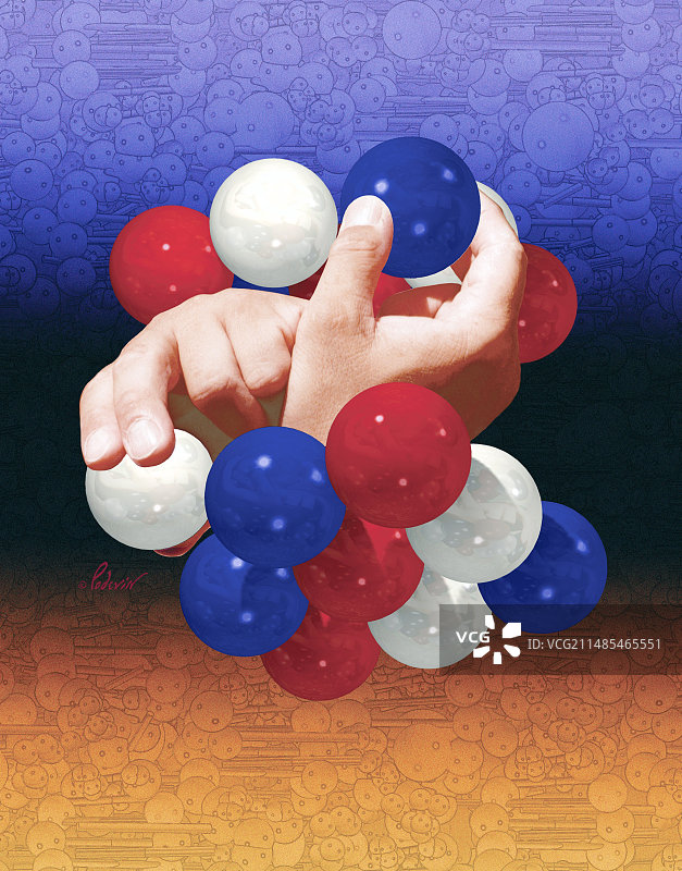 基因工程概念艺术作品图片素材