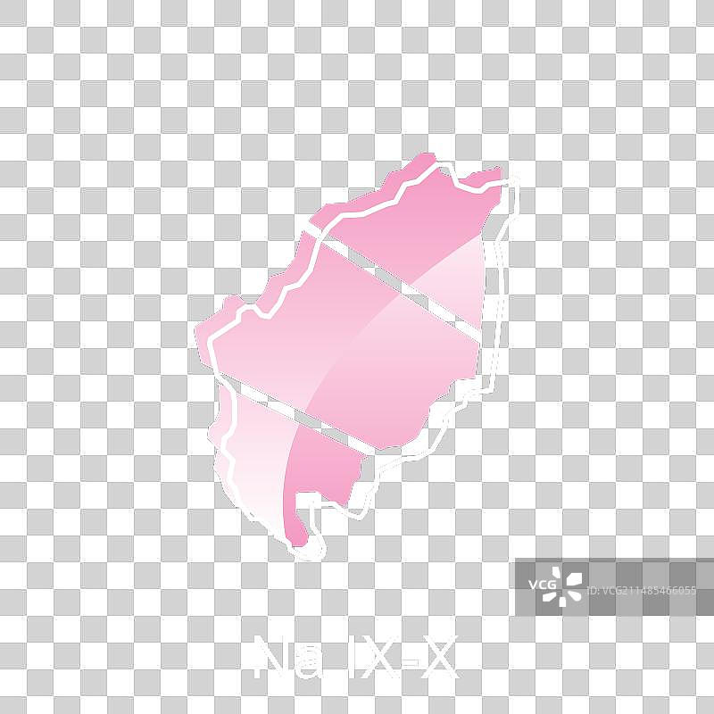 抽象风格的耐伊什市地图设计图片素材