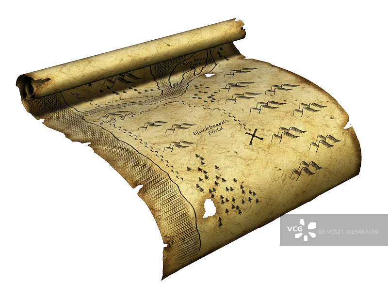 海盗藏宝图艺术作品图片素材