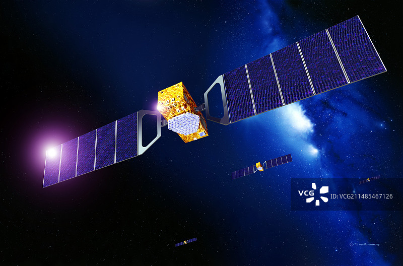 伽利略导航卫星图片素材
