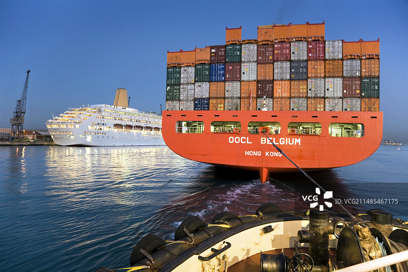 集装箱船图片素材