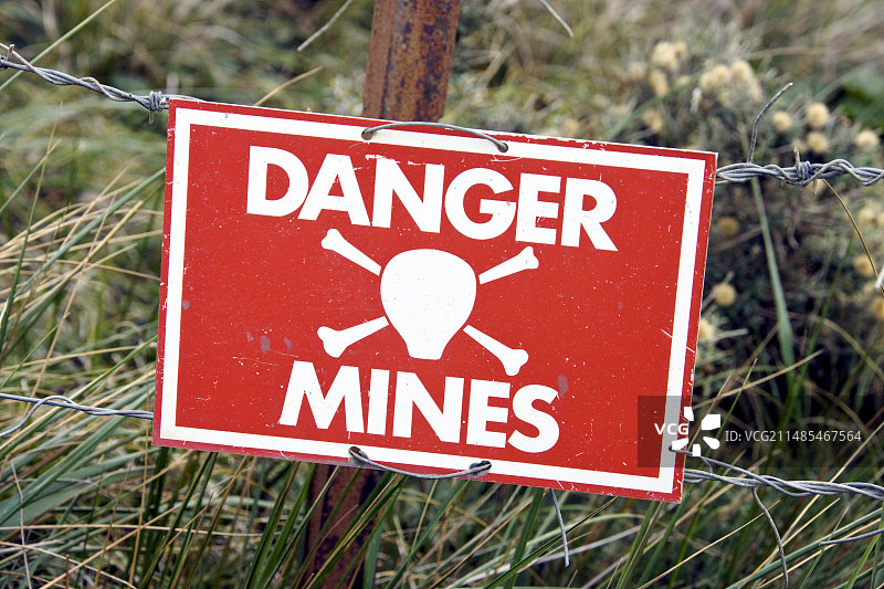 矿井警告标志图片素材