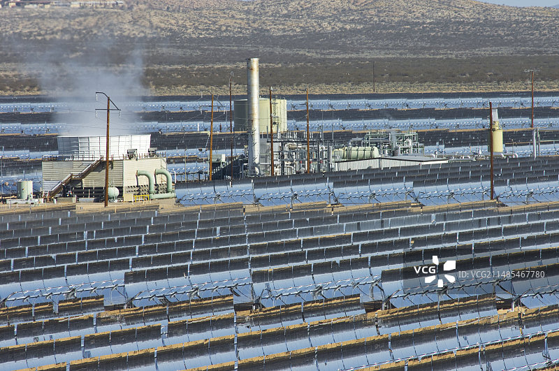 美国加利福尼亚太阳能发电厂图片素材