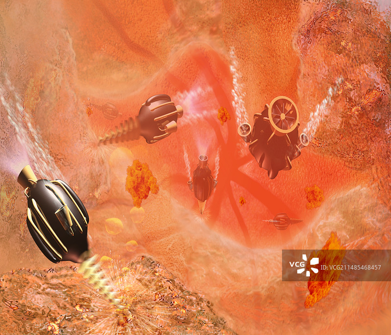 医疗纳米机器人图片素材