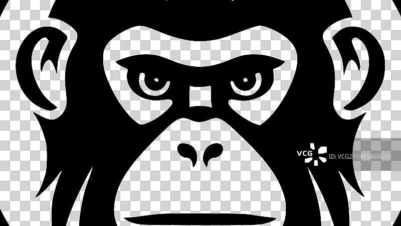 猴子抽象雕塑图片素材