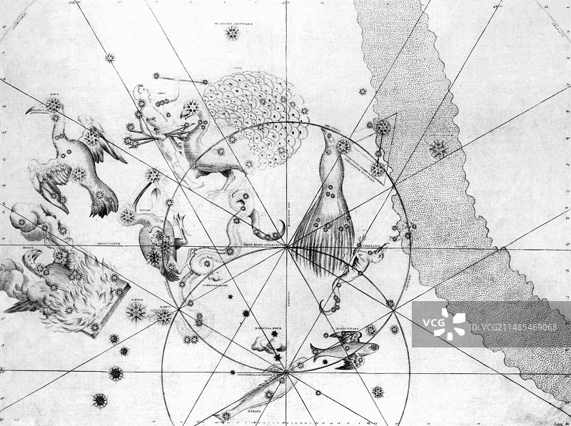 1603年的南极星座图片素材
