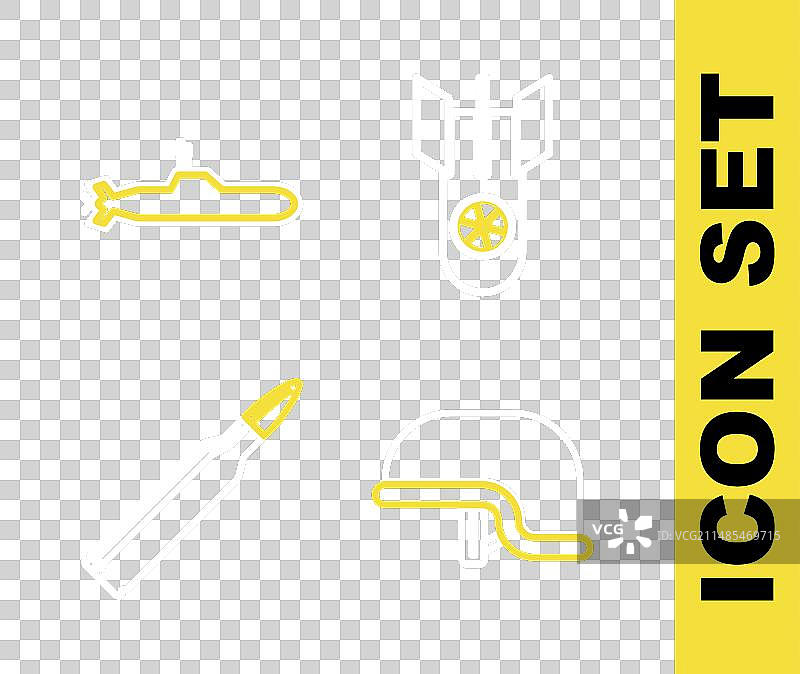 核弹、军用头盔和子弹图片素材