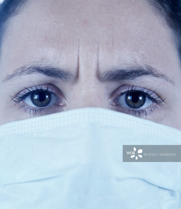 医用外科口罩。图片素材