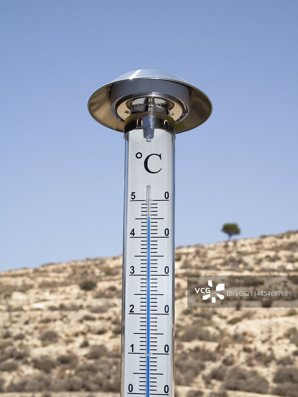克里特岛户外温度计图片素材