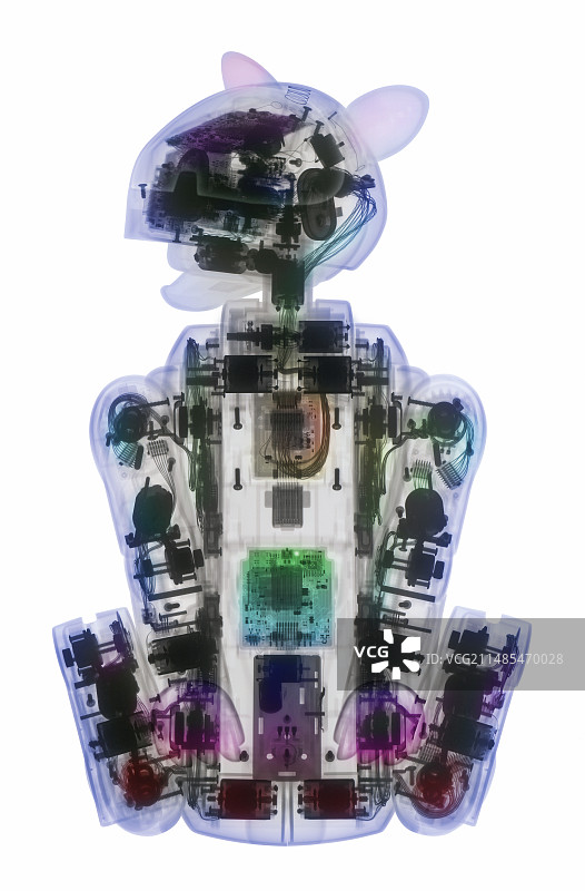 机器狗AIBO的X光片图片素材