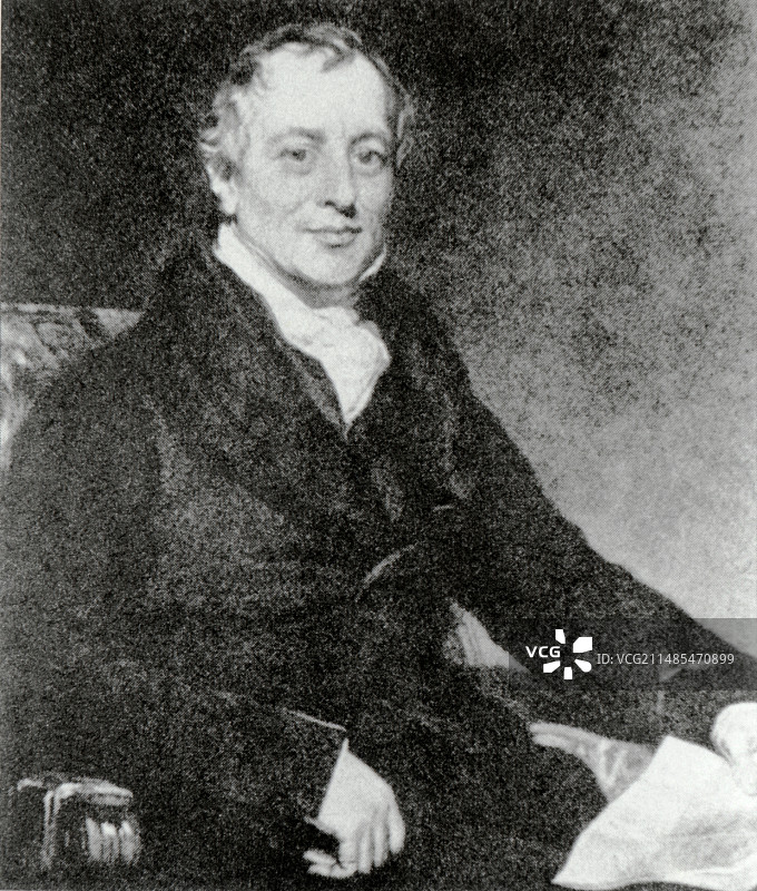 英国经济学家大卫·李嘉图图片素材