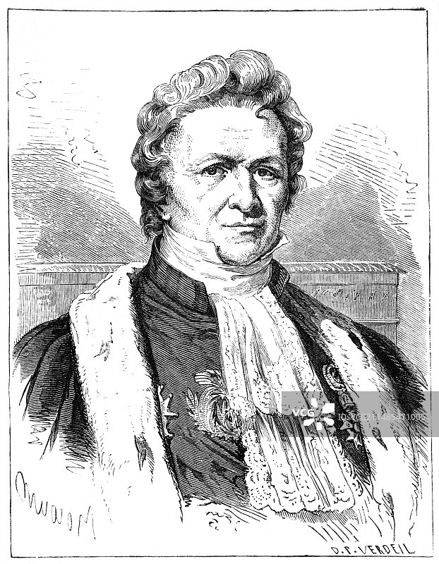 法国化学家路易-雅克·泰纳图片素材