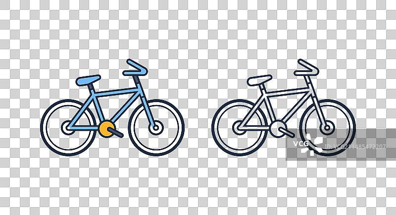 环保自行车元素图片素材