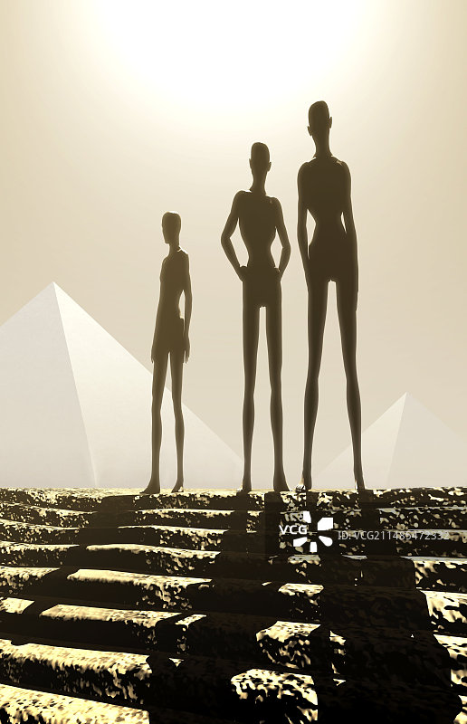 低重力外星人艺术作品图片素材