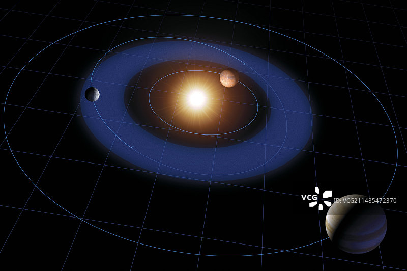 谷神星轨道电脑艺术图图片素材
