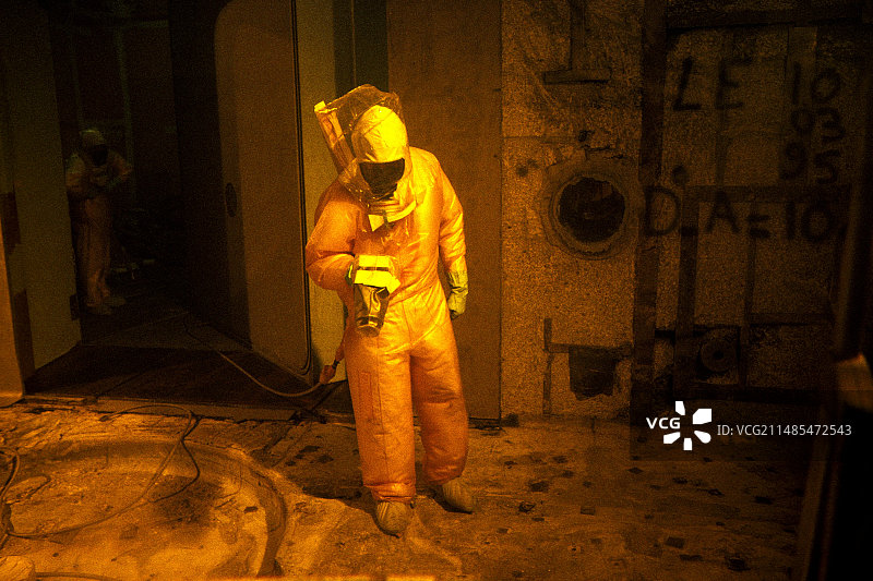 核去污工作人员图片素材