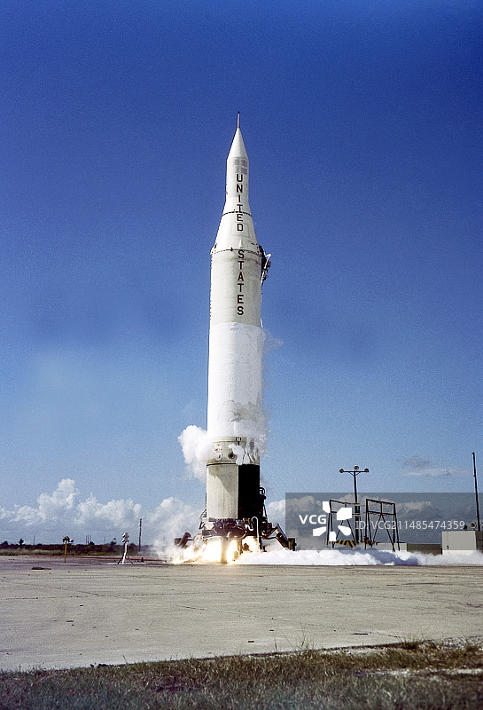 探险者7号卫星发射图片素材