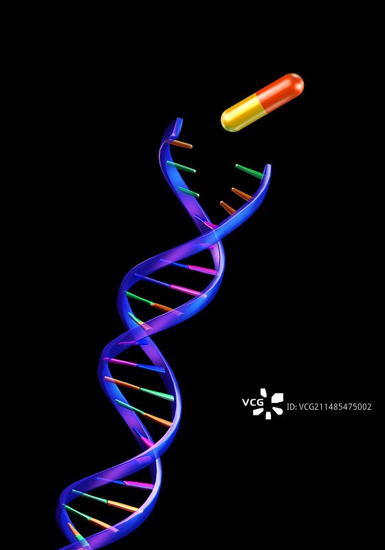 基因疗法概念计算机艺术作品图片素材