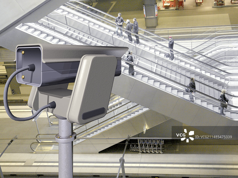 监控摄像头电脑艺术作品图片素材