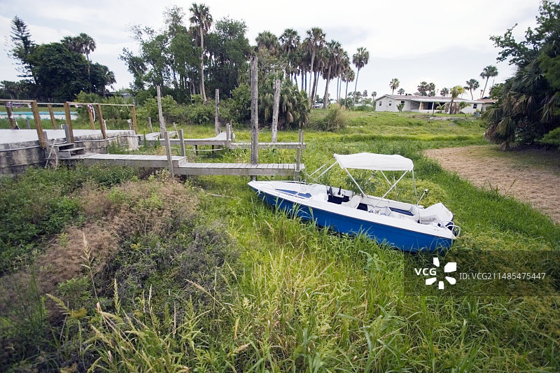佛罗里达州干涸的运河图片素材