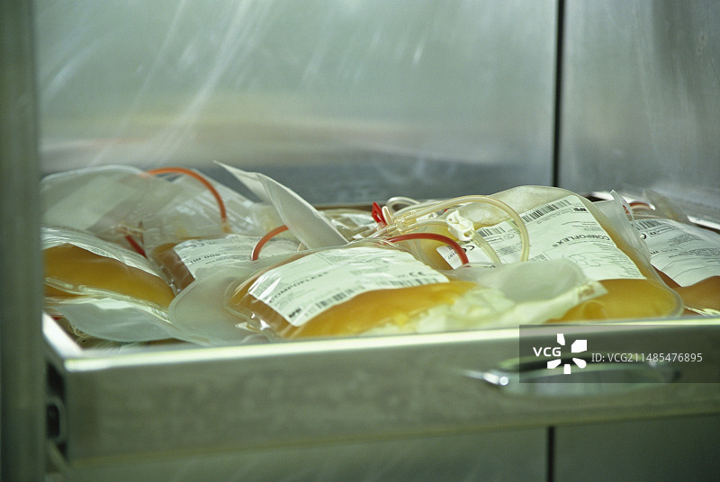 储存献血者的血小板图片素材