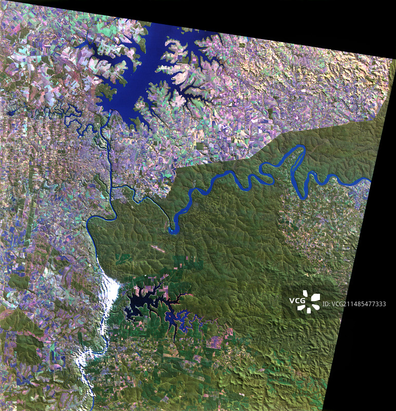 巴拉那河和伊瓜苏河图片素材