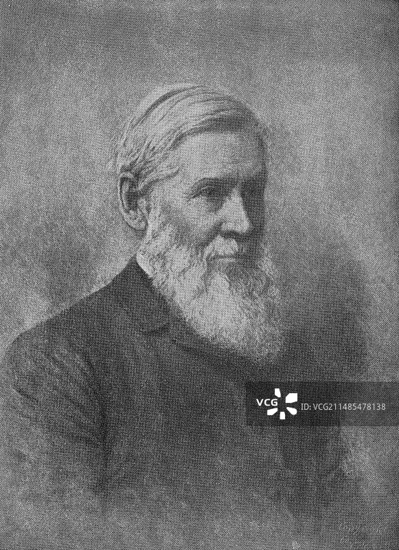 美国植物学家阿萨·格雷图片素材