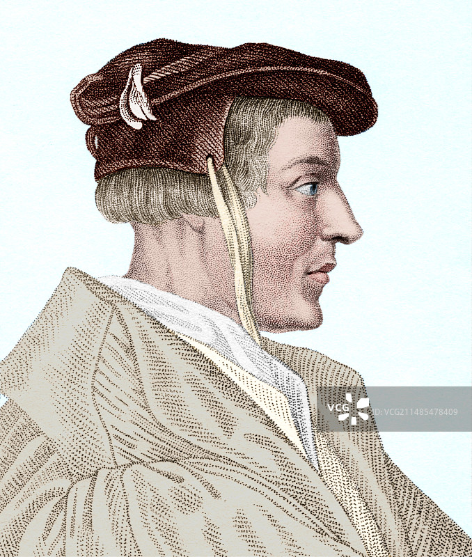 德国哲学家海因里希·阿格里帕图片素材