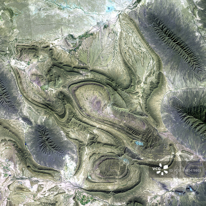 受侵蚀的山脉图片素材