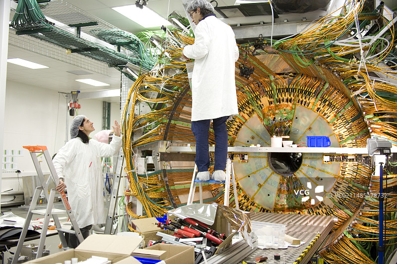 欧洲核子研究中心CMS探测器图片素材