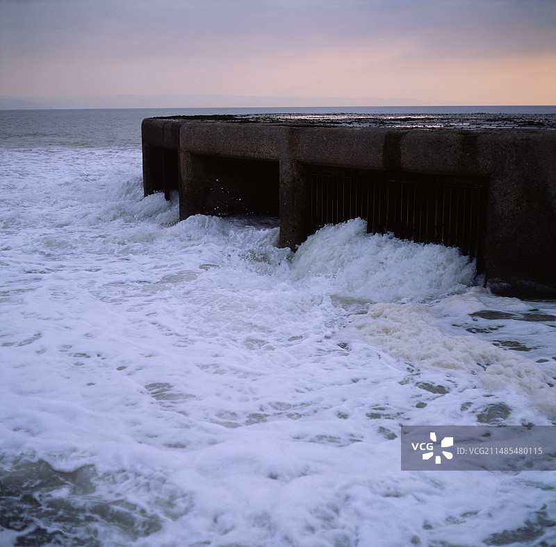发电站排水口图片素材
