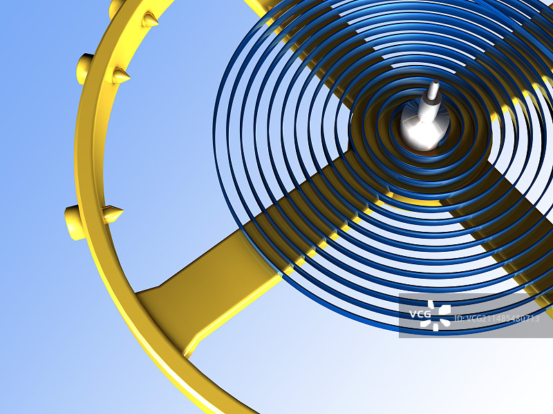 手表的平衡轮，艺术作品图片素材