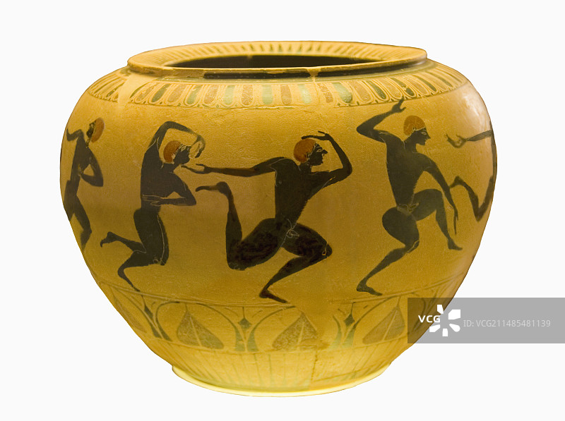 公元前6世纪的伊特鲁里亚花瓶图片素材