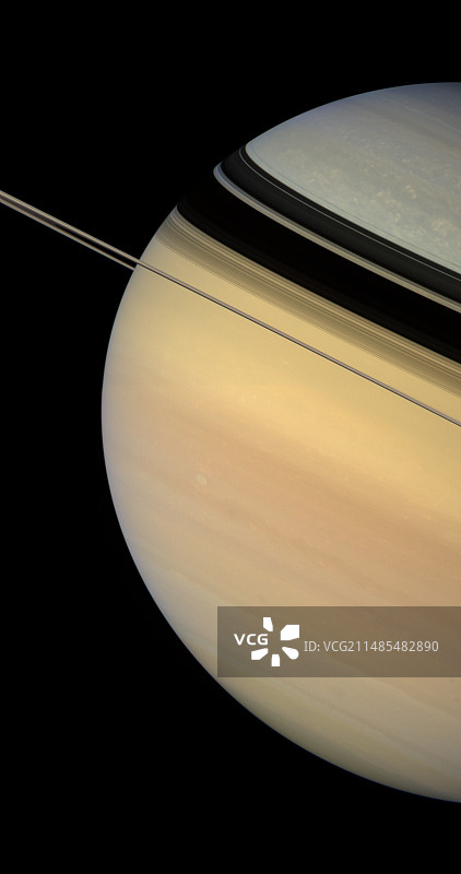 卡西尼号拍摄的土星图片素材