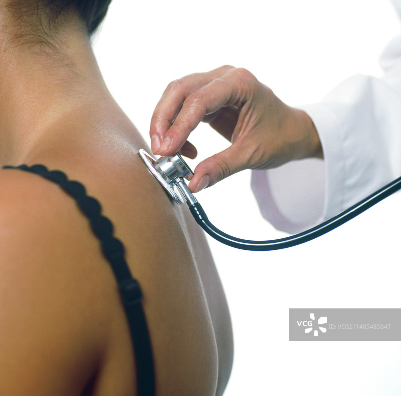 听诊器检查图片素材