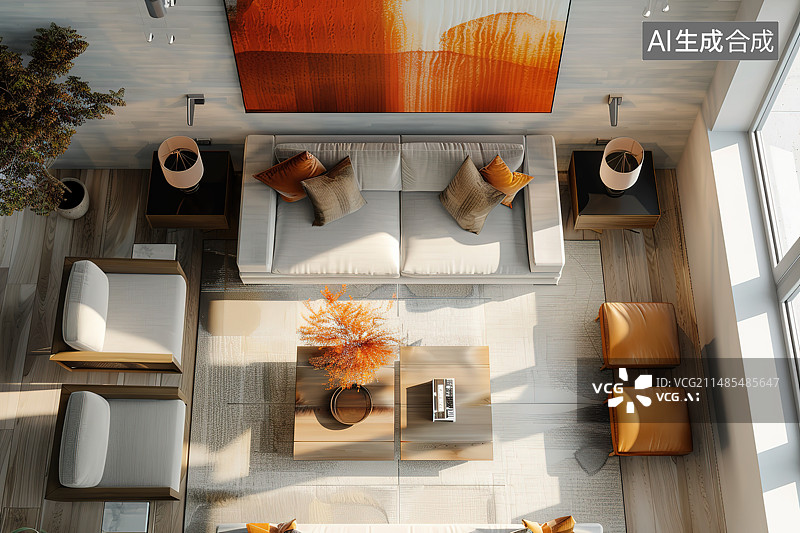 【AI数字艺术】现代风格的餐厅图片素材