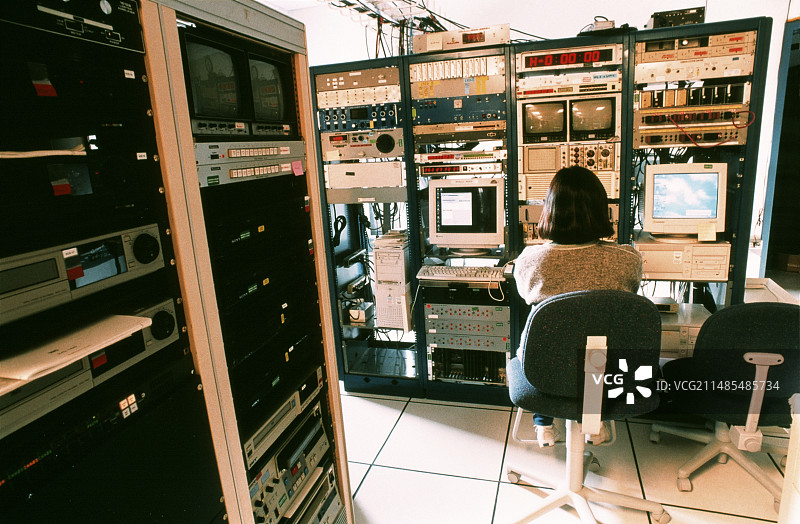 极光研究控制室图片素材