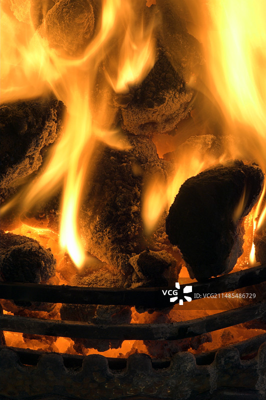 煤炭燃烧图片素材