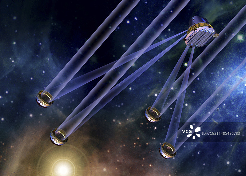 陆地行星探测器望远镜图片素材