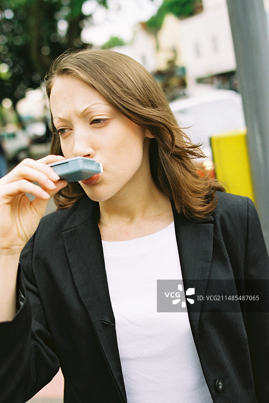 哮喘发作图片素材