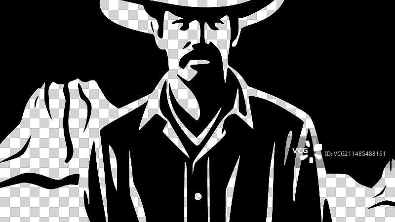 西方极简主义和简单的轮廓图片素材