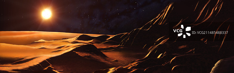 炙烤着死亡地球的未来太阳图片素材