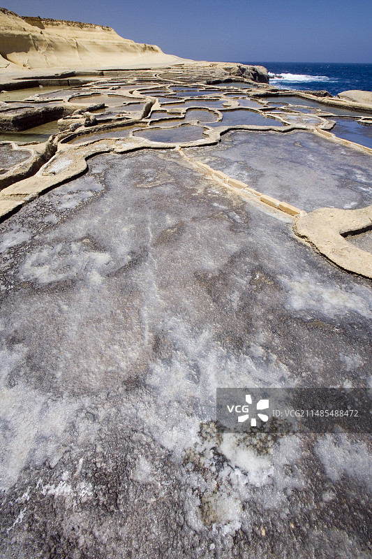 戈佐岛盐田图片素材