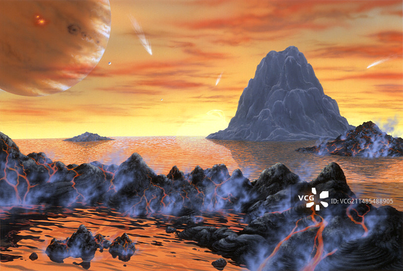 显微镜座Iota b行星图片素材