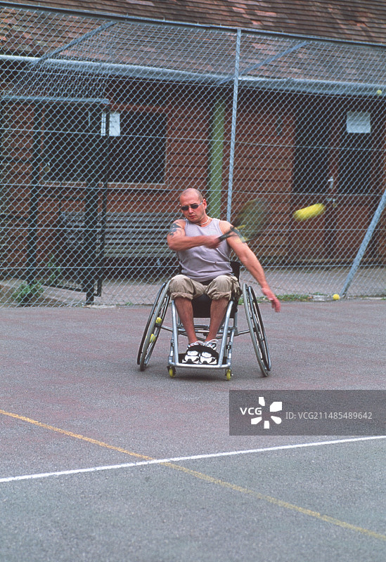 轮椅网球图片素材