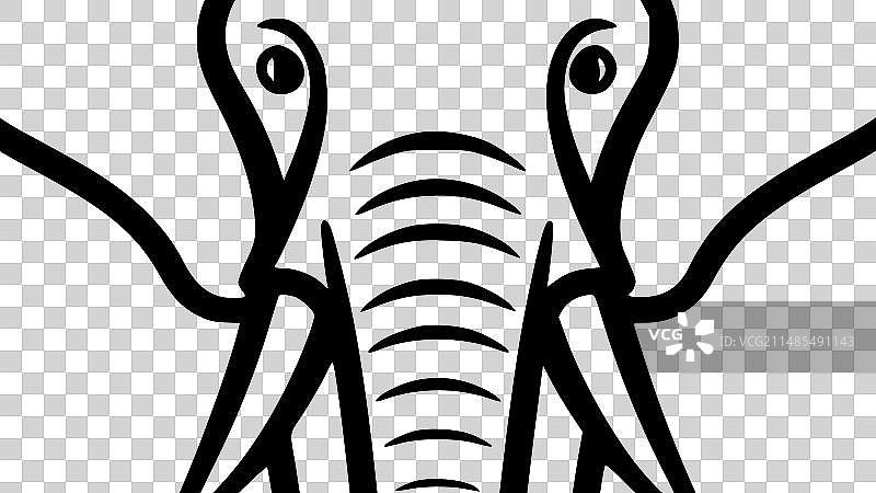 大象-高品质的标志-理想的t恤图片素材